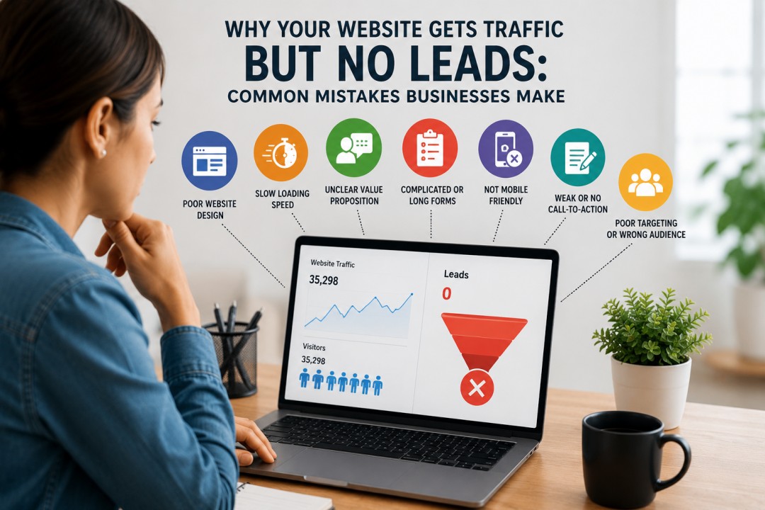 Website leads conversion funnel